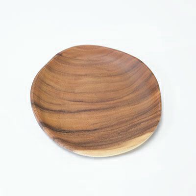 アカシア材スライスプレートS 19~20cm トーストに卵など軽食皿に
