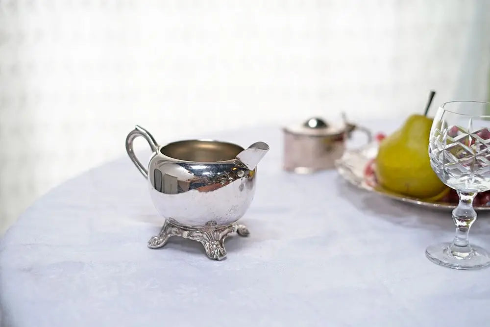 アンティーク食器 アンティーク シルバープレートミルクジャグ/F.B.ROGERS 鏡のように美しいアメリカ製ミルクピッチャー