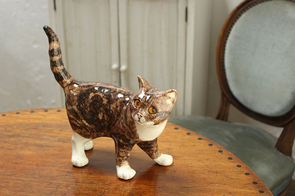 アンティーク雑貨/ビンテージ・WINSTANLEY CAT/ケンジントンキャット