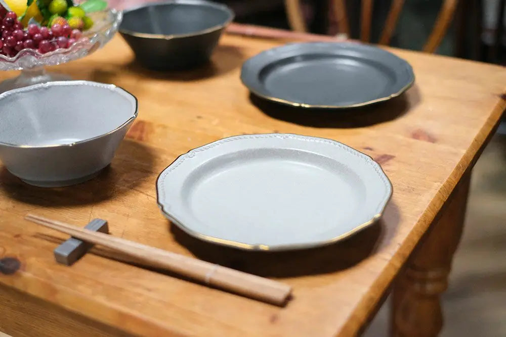 美濃焼 ステッチプレート 赤土に鉱物感のある釉薬をまとわせたお皿 食器 おしゃれな食器