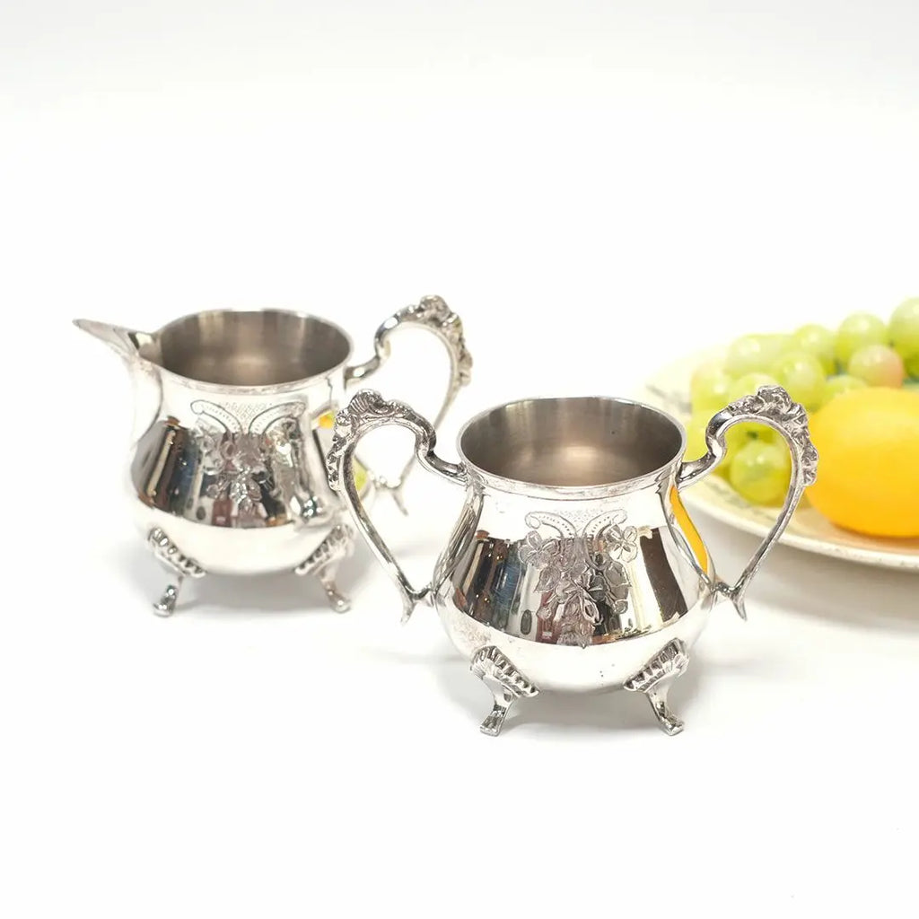 アンティーク食器 アンティーク シルバープレート ミルクポット ミルクジャグ シュガーポット EPNS