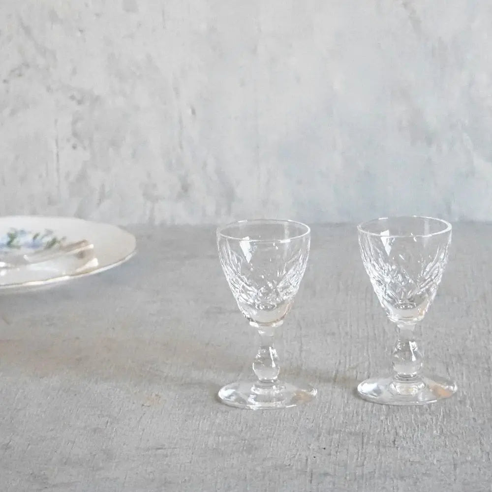 フランスアンティーク　海外雑貨　ヴィンテージvintage 食器　グラス アンティーク アペリティフグラスⅢ シェリーグラス フランス 食前酒