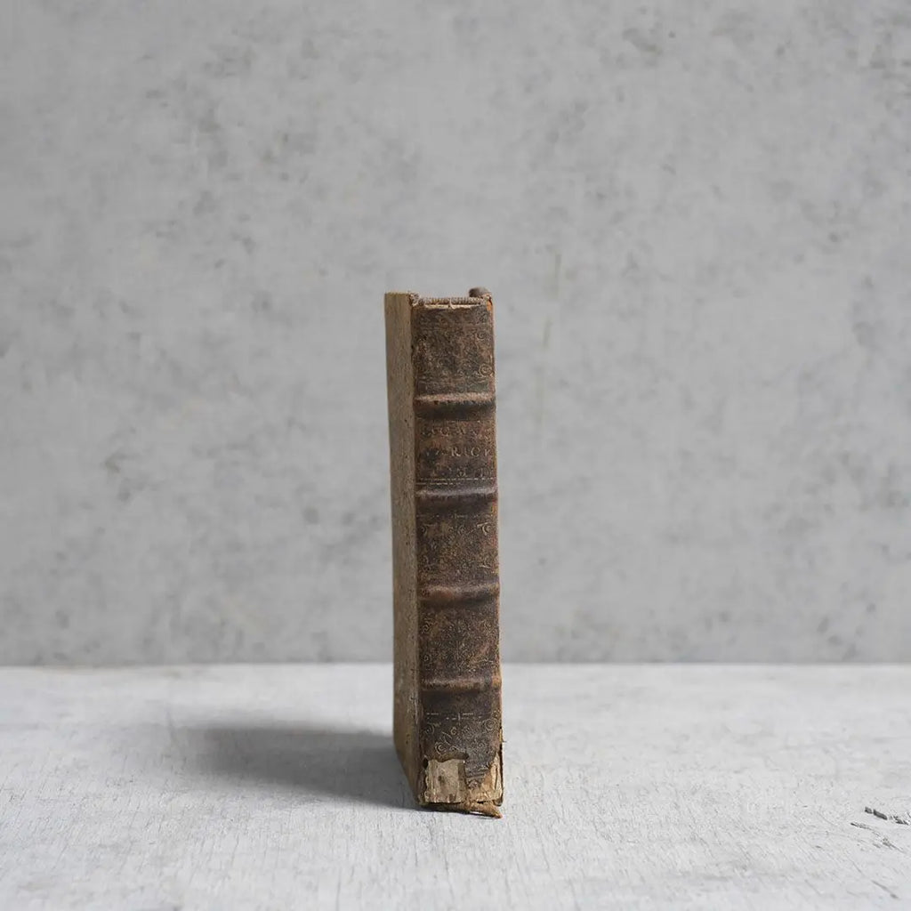 アンティークブック オランダ 革張りの古書 1669年~1700年代