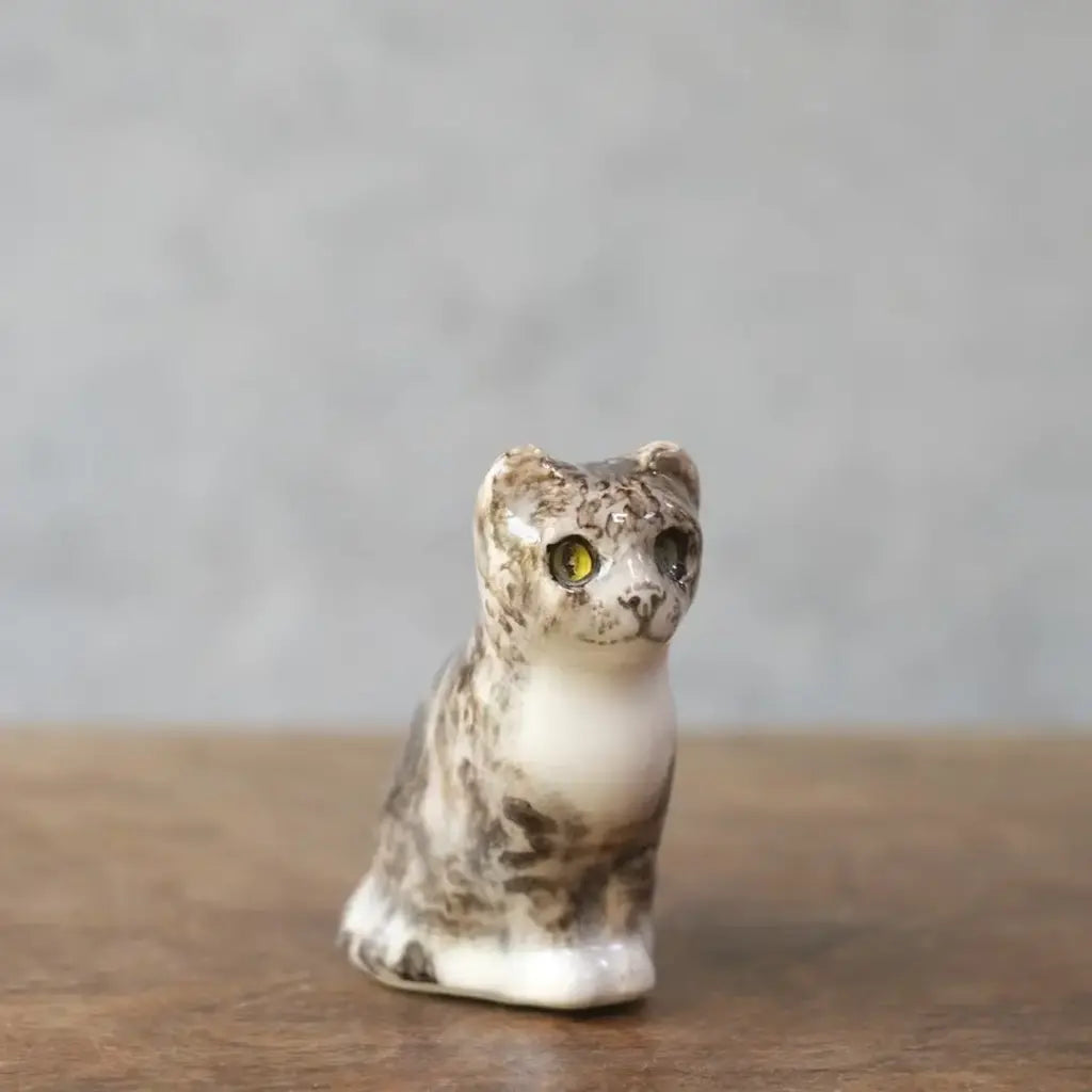 ヴィンテージ ウィンスタンレーキャット ケンジントンキャット キジ白 ミニ イギリス 陶芸作家Jenny Winstanley 置物 ヴィンテージ雑貨