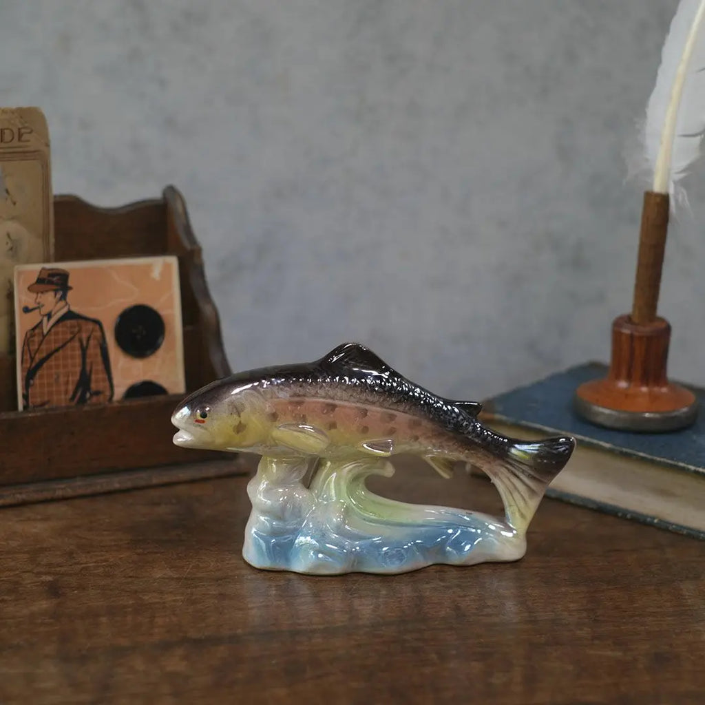 ヴィンテージフィギュリン 魚 陶器の置物 JEMMA HOLLAND オランダ