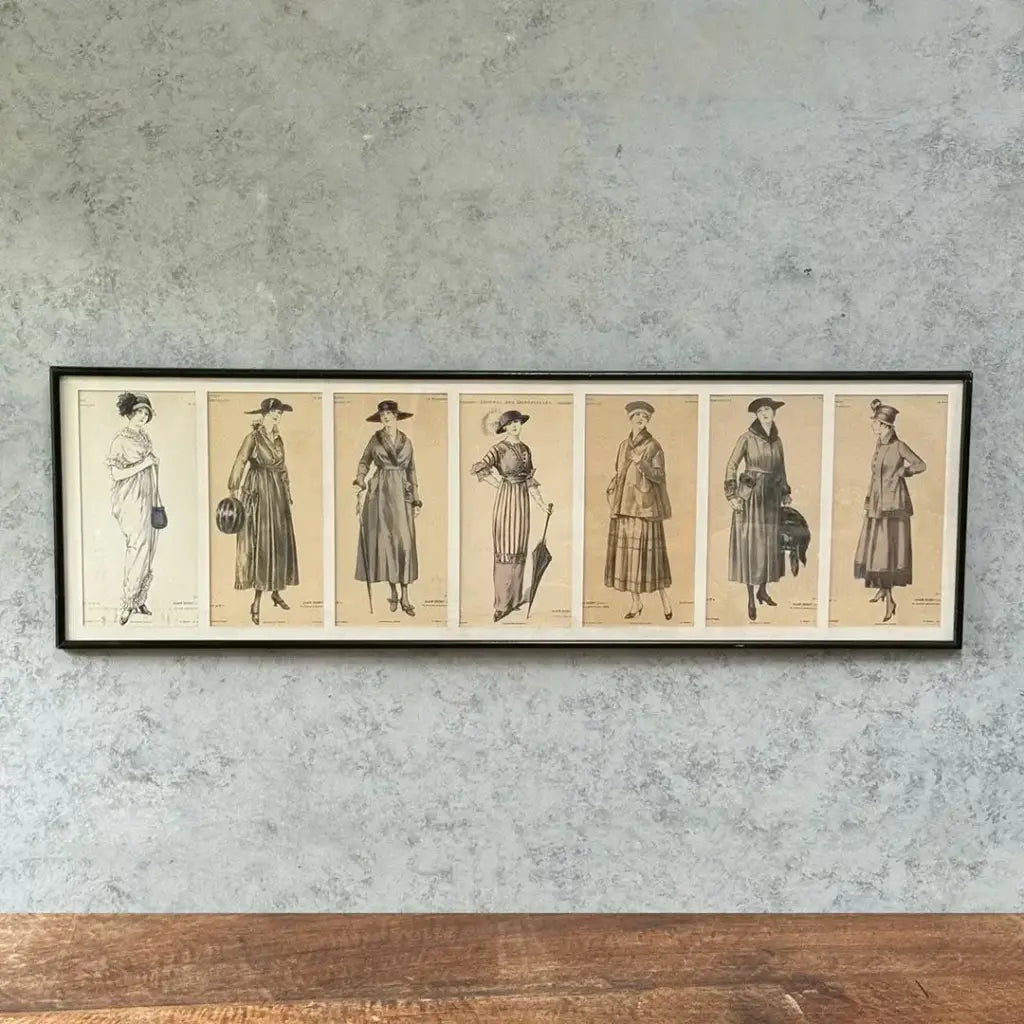 アンティーク リトグラフピクチャー ファッション フランス Journal des Demoiselles (ジョルナル・デ・デモワゼル) B アンティーク雑貨