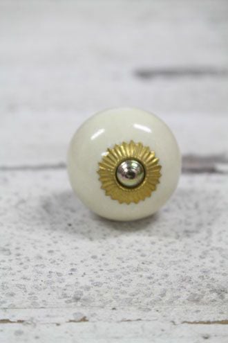 セラミックノブ・プレーン 陶器製 手作り 引き出し、戸棚に取り付け可能の取っ手