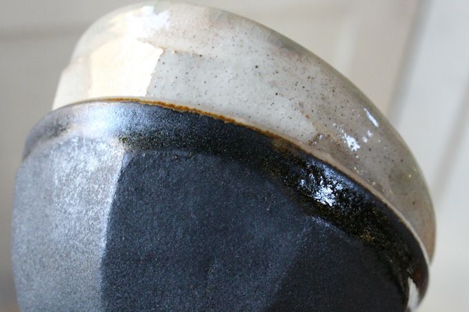 笠間焼【益子淳一】・面取めし碗/作家のうつわ 2色展開 ご飯茶碗 和食器