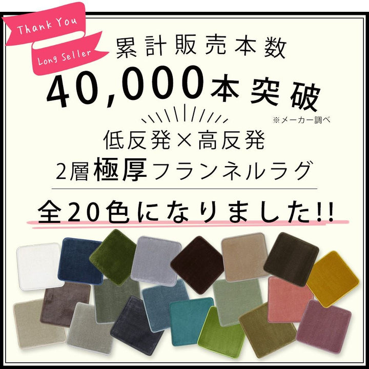 ふわもこ低反発&高反発ラグマット/130×190cm