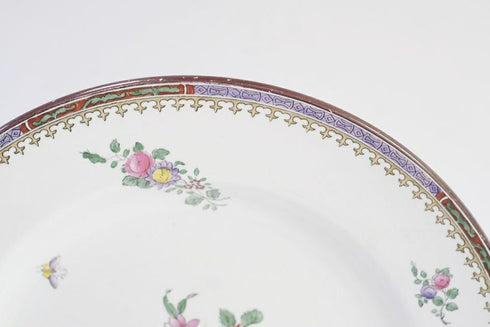アンティークプレート SPODE COPELAND花と蝶25
