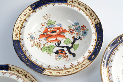 アンティークデザートボウルLosol Ware Keeling & Co Burslem England装飾3