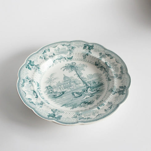 イギリスのアンティークプレート Surseya Ghaut Khanpore9