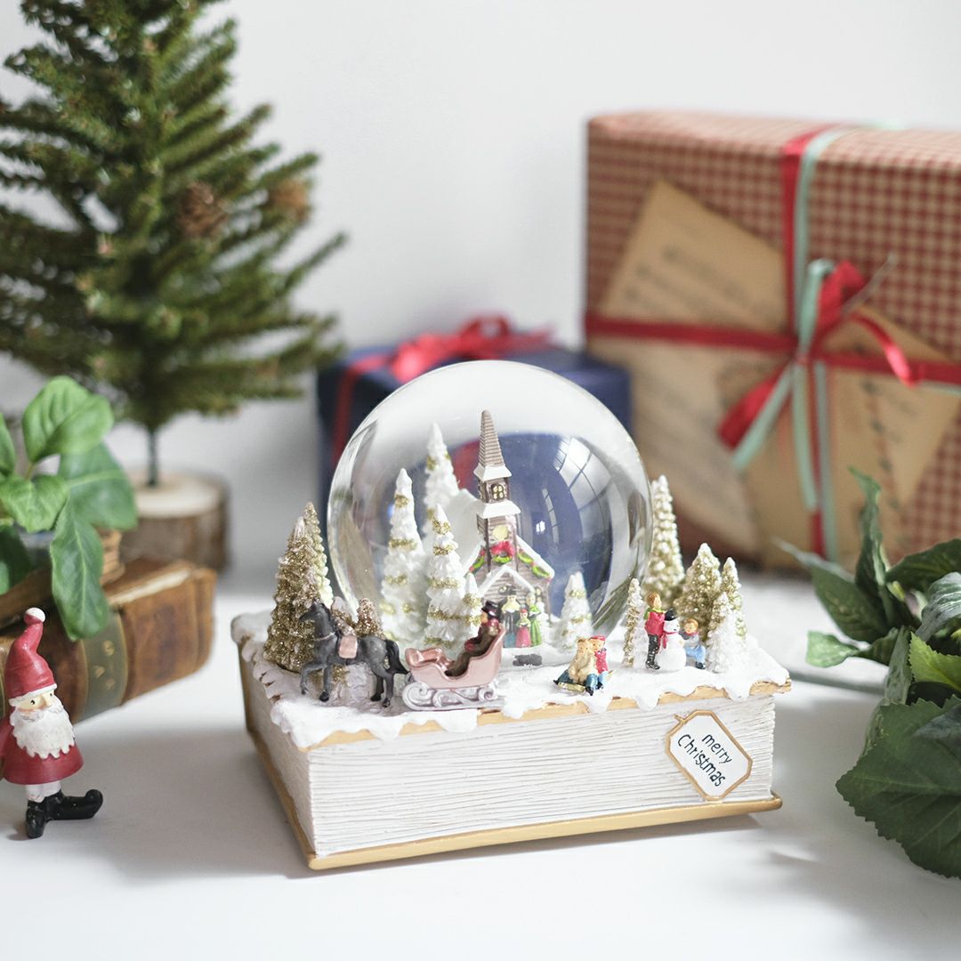 クリスマスのスノードームオルゴール10