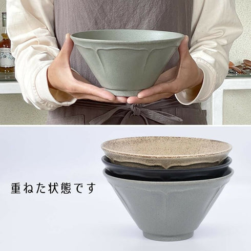 おしゃれなどんぶり 美濃焼レリーフ1