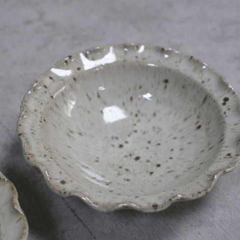 岡泰造 ワラ灰釉5寸輪花鉢 輪花皿 小鉢 作家の器 瀬戸焼 和食器4