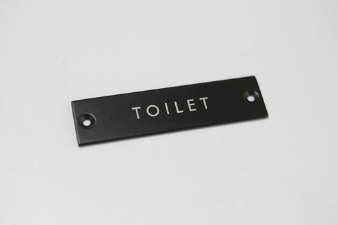 トイレのサインプレート黒3