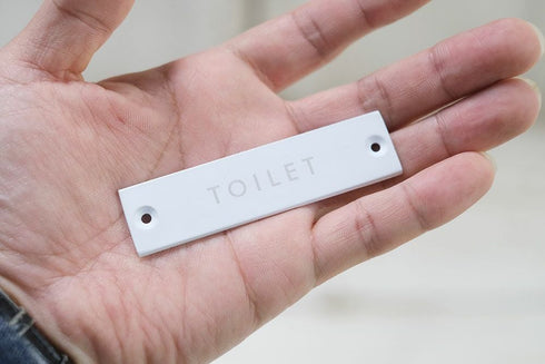 トイレのサインプレート白5