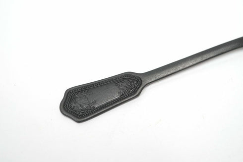 黒色加工のデザートスプーン4
