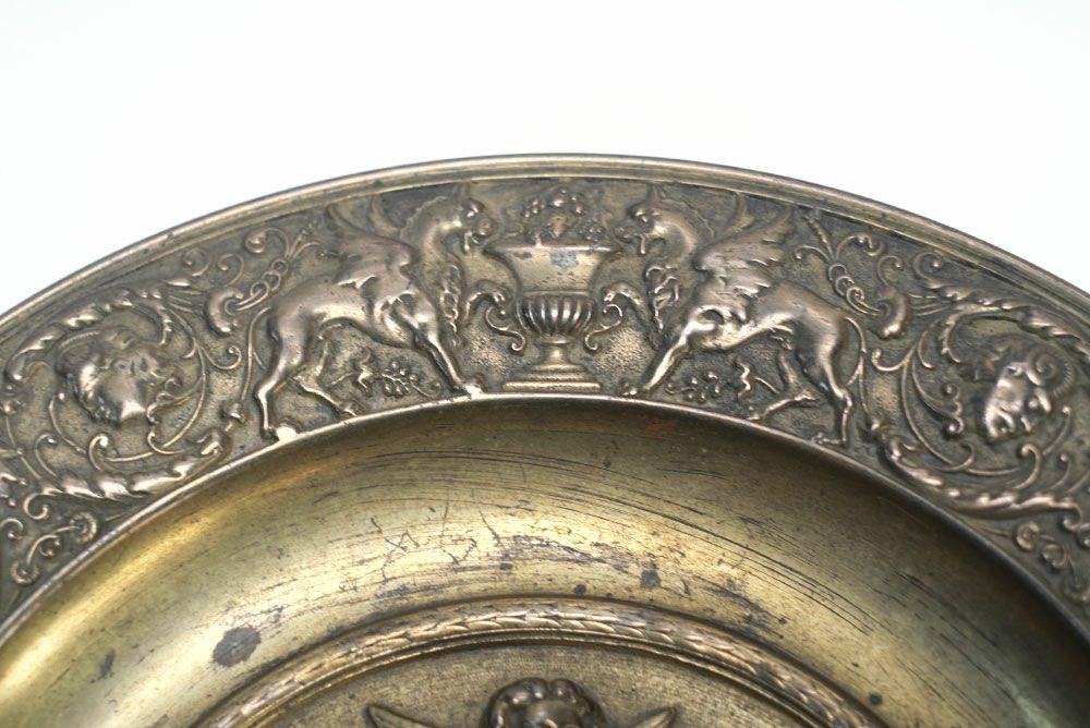 アンティークコンポートスタンド フランス 天使と鳥モチーフ ロココ調 19世紀66