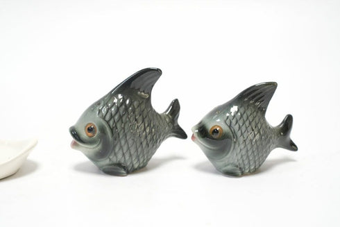 ヴィンテージ ソルト&ペッパー スパイスシェイカーセット / 魚 イギリス製のユニークなスパイスポット43