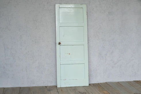 ヴィンテージ ウッドパネルドア/パステルグリーン 建具