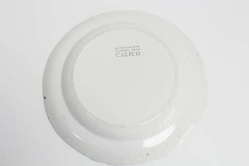 ヴィンテー皿イギリス青花柄CALICO55