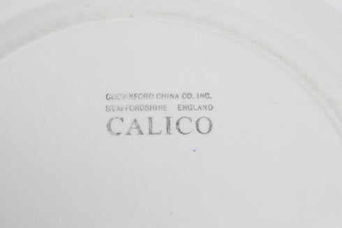 ヴィンテー皿イギリス青花柄CALICO66