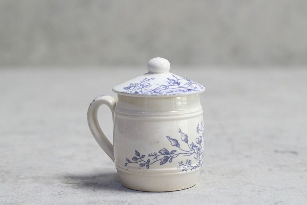 アンティークシュガーポット フランス 陶器22