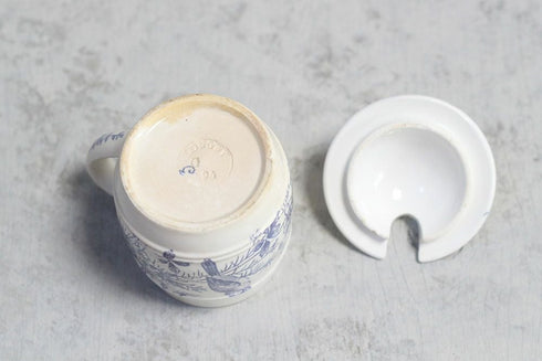 アンティークシュガーポット フランス 陶器55