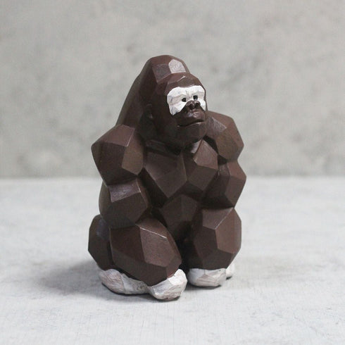 SUORA MONEY BANK(マネーバンク) 貯金箱 ゴリラ 木目調4