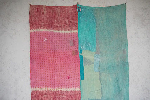 KANTHA(カンタ)・パッチワーク刺し子の大判ファブリック140x200cm4