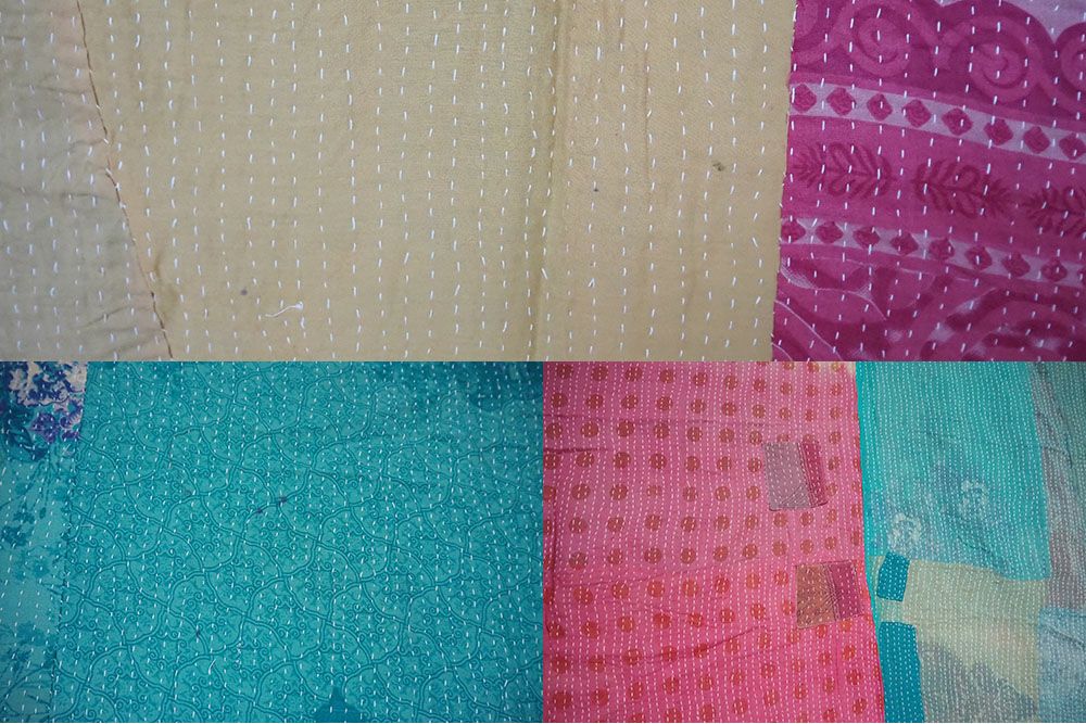 KANTHA(カンタ)・パッチワーク刺し子の大判ファブリック140x200cm8