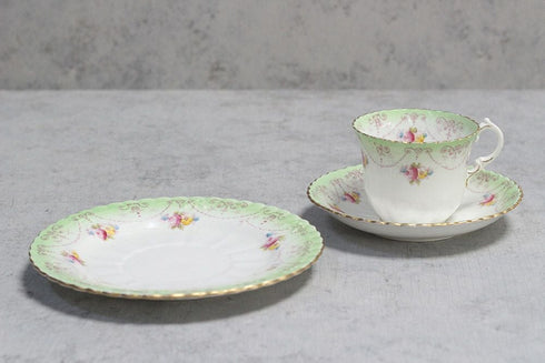 アンティークティーカップトリオ イギリス ROYAL ALBERT CROWN CHINA11