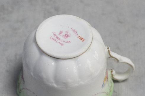 アンティークティーカップトリオ イギリス ROYAL ALBERT CROWN CHINAバックスタンプ6