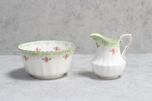 アンティークミルクポット シュガーボウル イギリス ROYAL ALBERT CROWN CHINA11
