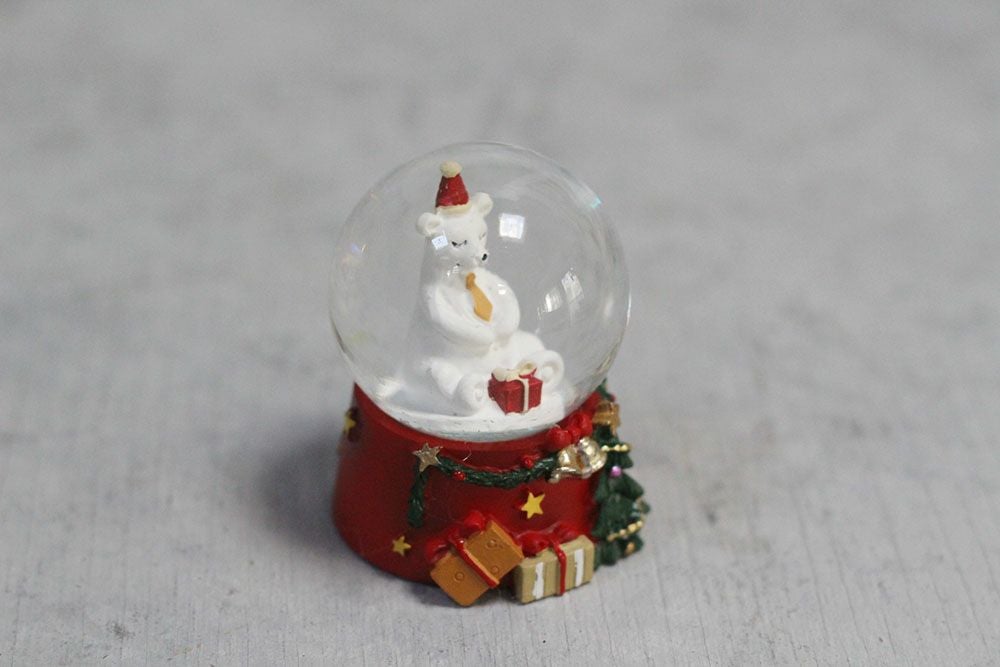 クリスマス ミニベアスノードーム3