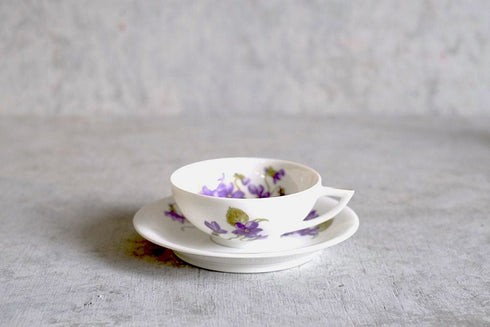 アンティークカップ&ソーサ 菫 フランス LIMOGES UNIQUE 22