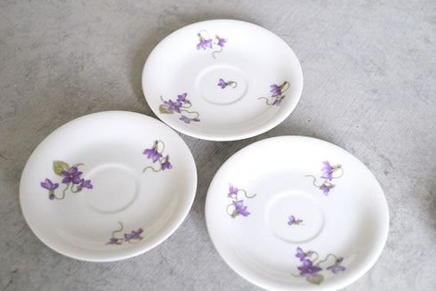 アンティークカップ&ソーサ 菫 フランス LIMOGES UNIQUE 88