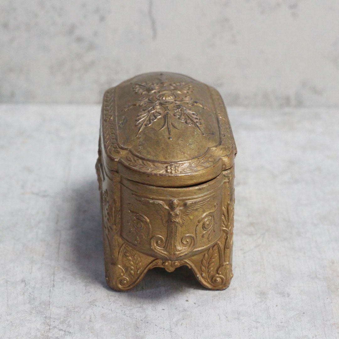 アンティークジュエリーケース フランス 19世紀 金属製宝石箱 アクセサリーケース 収納.3