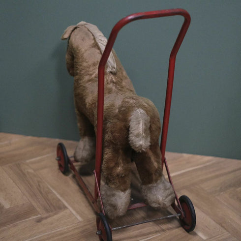 アンティーク チャイルドトイホースウォーカー イギリス 仔馬の幼児用手押し車 玩具3