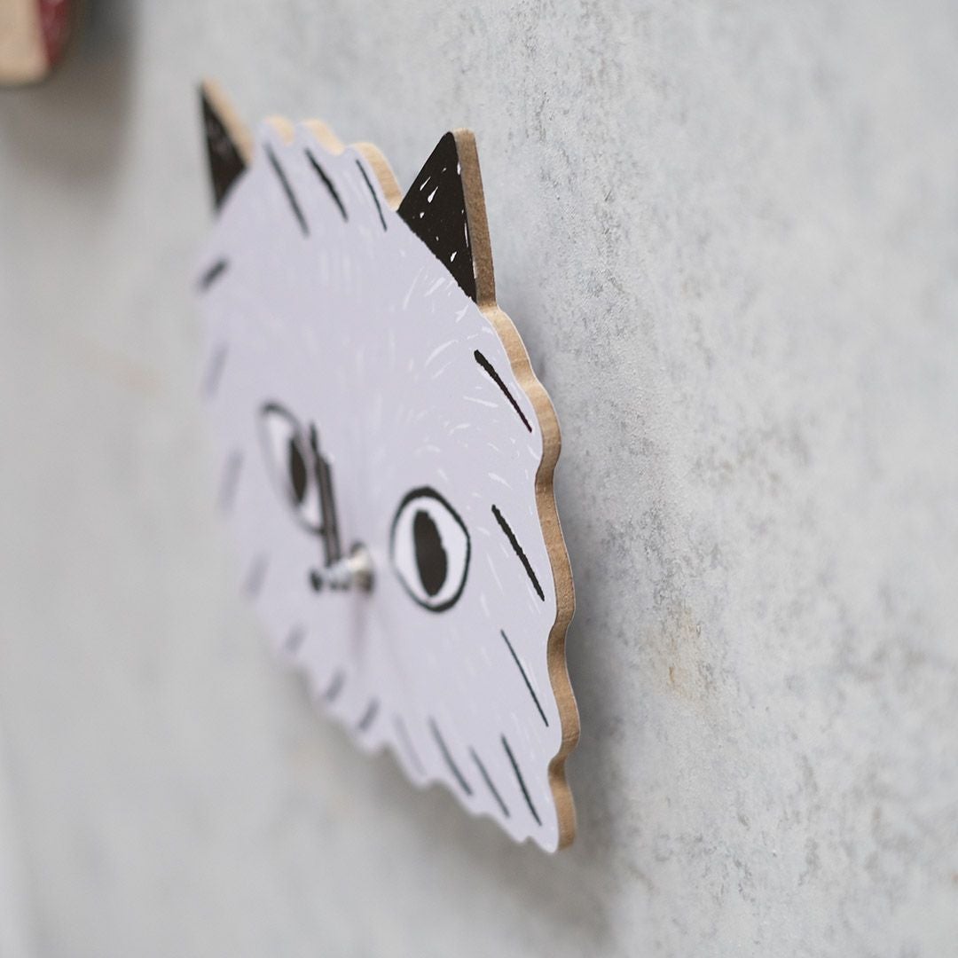 Yamabatosha ねこの壁掛け時計 キャットウォールクロック7