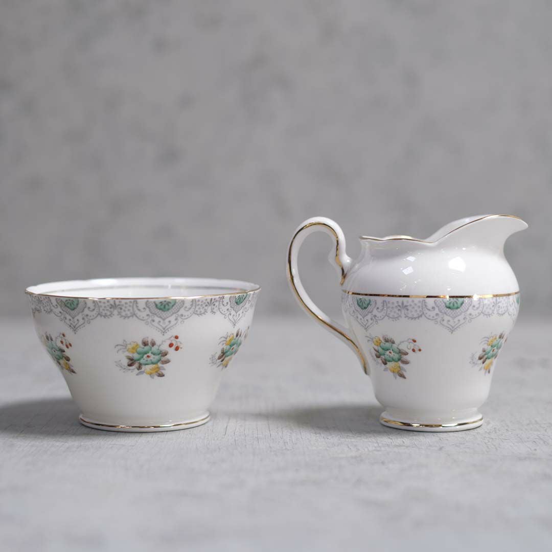 ヴィンテージミルクポット&シュガーボウルセット SIDONIA SALISBURY 「Salisbury Sidonia Bone China」11