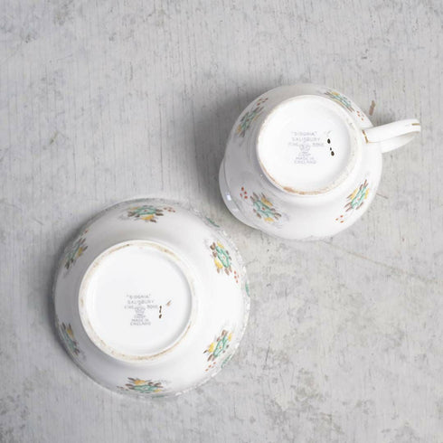 ヴィンテージミルクポット&シュガーボウルセット SIDONIA SALISBURY 「Salisbury Sidonia Bone China」88