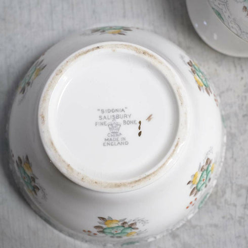 ヴィンテージミルクポット&シュガーボウルセット SIDONIA SALISBURY 「Salisbury Sidonia Bone China」99
