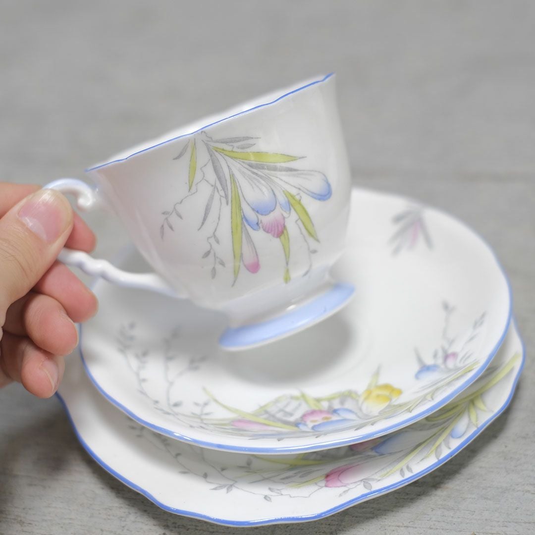 アンティークティーカップ4陶器 ROYAL STAFFORD ロイヤルスタッフォード4