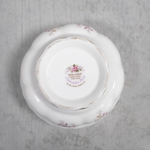 ヴィンテージ Royal Albertシュガーボウル/lavender rose ロイヤルアルバート イギリス ラベンダーローズバックスタンプ5