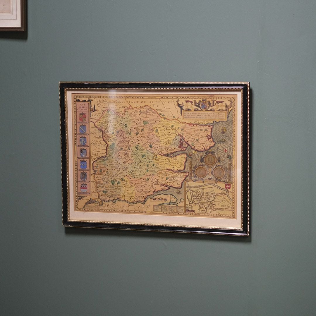 アンティークピクチャーMAP・SUFFORK 古いイギリスの地図9