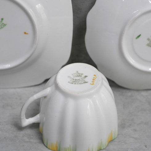 アンティーク ティーカップトリオ アールデコ イギリス MELBA BONE CHINA メルバ8
