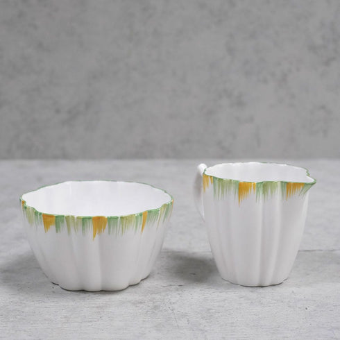 アンティーク ミルクジャグ シュガーボウル アールデコ イギリス MELBA BONE CHINA メルバ3
