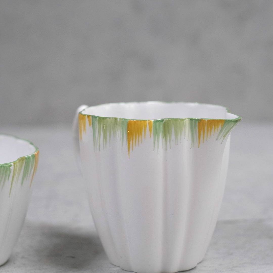 アンティーク ミルクジャグ シュガーボウル アールデコ イギリス MELBA BONE CHINA メルバ4